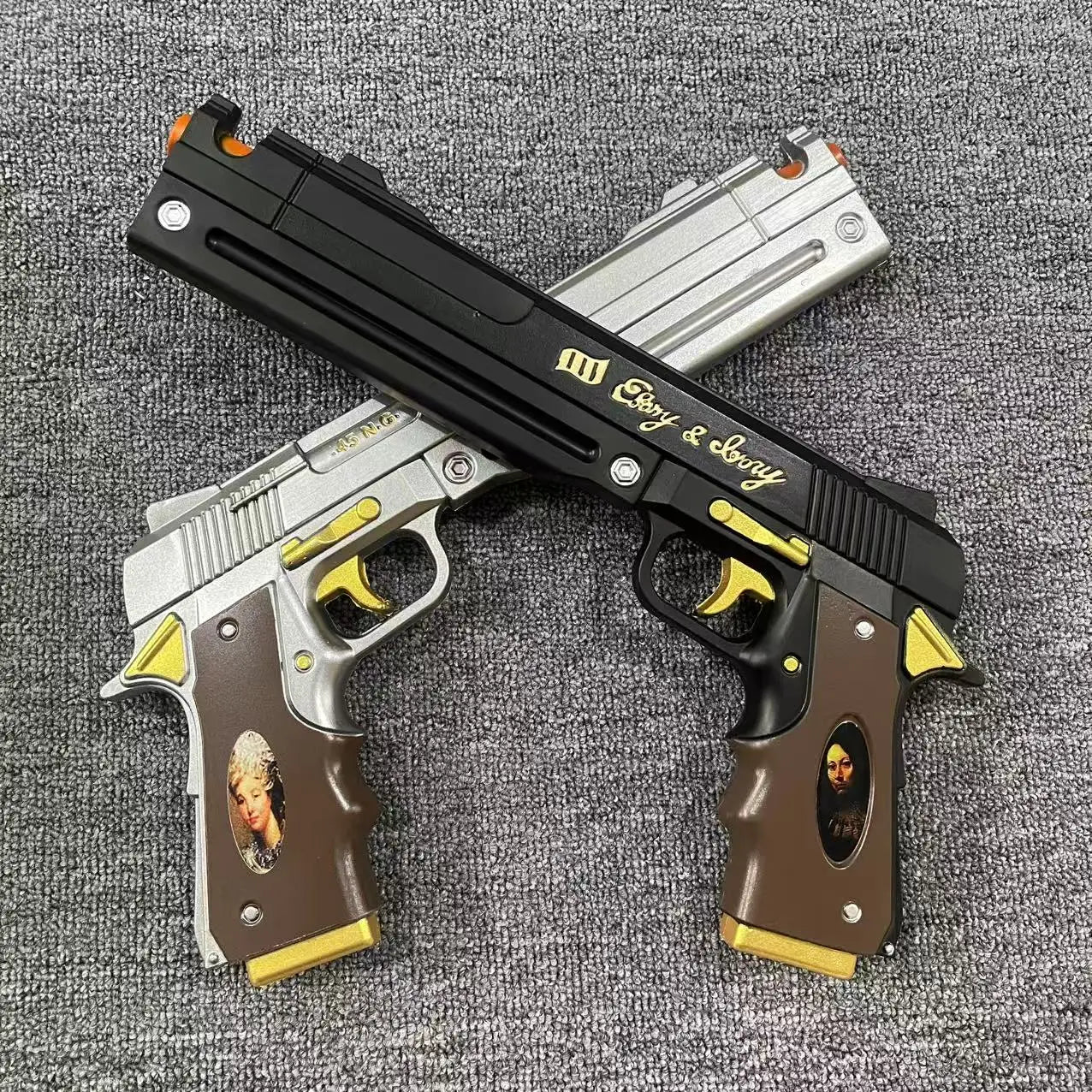 Devil May Cry Dante Cosplay Props – Ebony & Ivory Pistol Replicas (DMC4)