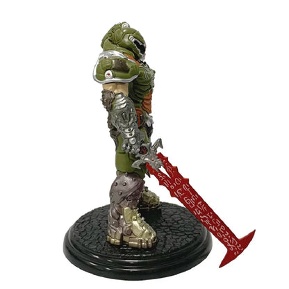 Doom Slayer Eternal Collectible Figure – 21cm PVC Demon Hunter Desktop Statue