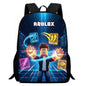 Roblox 15-Inch Kids Backpack - Lightweight Cartoon Print with Adjustable Straps for Boys and Girls