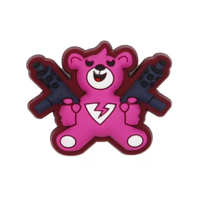 Battle Royale Character Shoe Charms - PVC Clog Accessories for Kids and Gamers