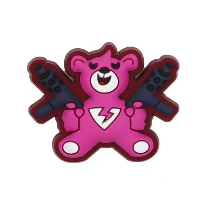 Battle Royale Character Shoe Charms - PVC Clog Accessories for Kids and Gamers