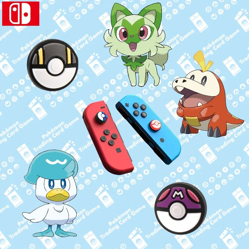 Pokémon Silicone Thumb Grip Caps for Nintendo Switch / OLED / Lite (4pcs)