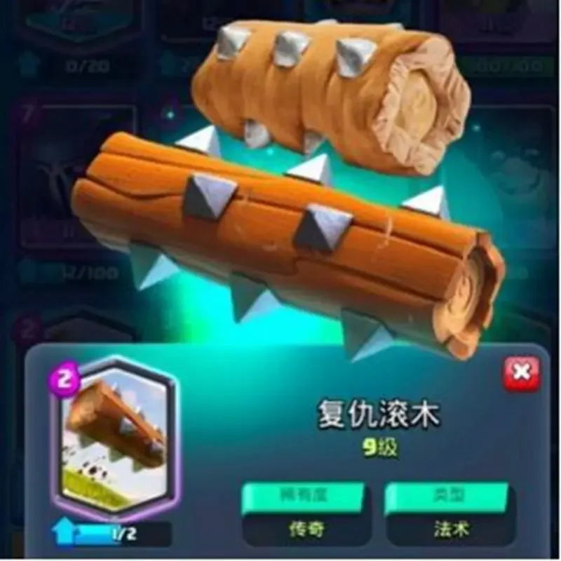 Clash Royale 35cm Plush Toys  Log, Baby Dragon & Cartoon War Collectibles