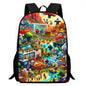 Roblox 15-Inch Kids Backpack - Lightweight Cartoon Print with Adjustable Straps for Boys and Girls