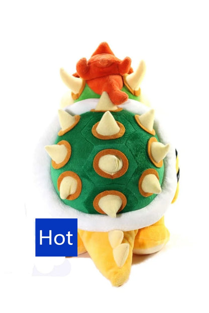 Plush toy resembling a spiked green shell with a red shell on top, labeled 'Hot'.
