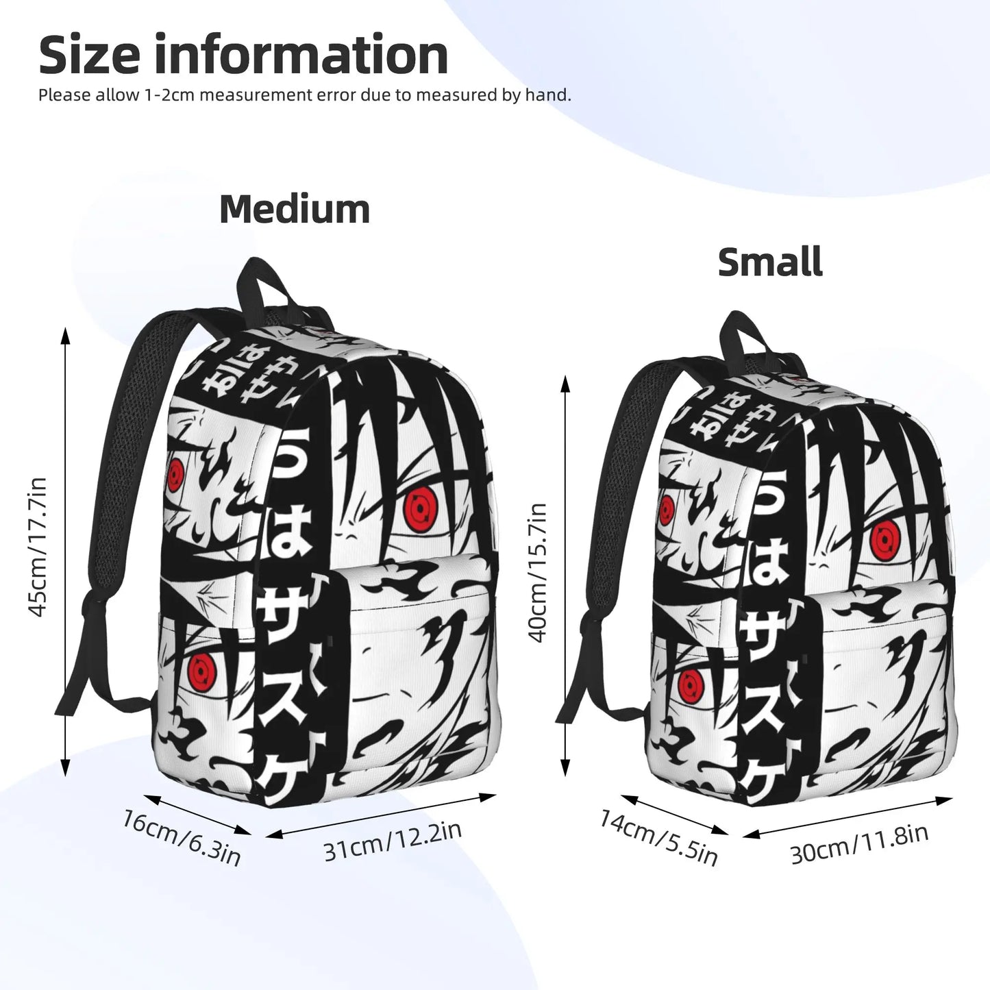 Naruto Anime Retro Backpack - Washable Work and Office Rucksack