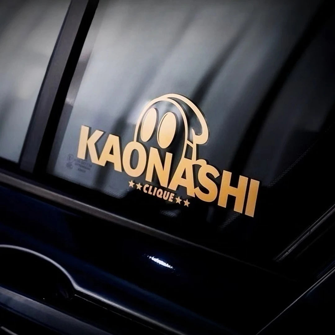 KAONASHI JDM Coche Motocicleta Eléctrica Pegatina Protector Delantero Pegatina Ventana Trasera Parabrisas Pegatina Reflectante Coche Pegar