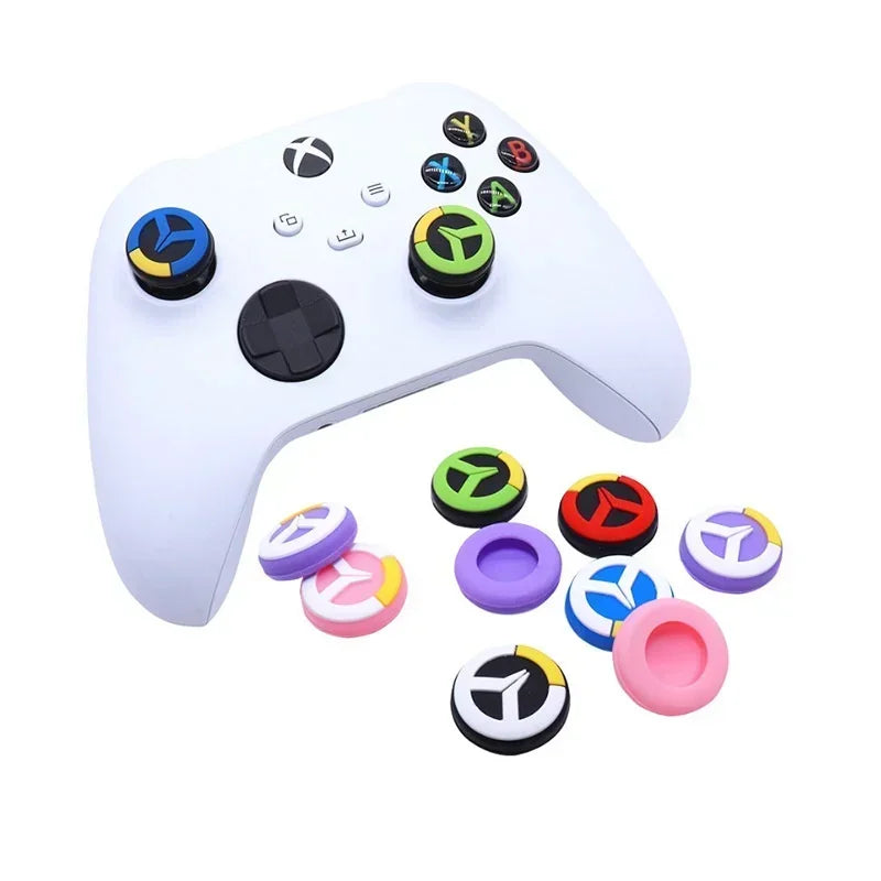 2Pcs Joystick Cover Thumb Stick Grip For PS5 PS4 PS3 PS2 XBOXONE Xbox Series S X NS Pro Controller Silicone Accessories Joycon