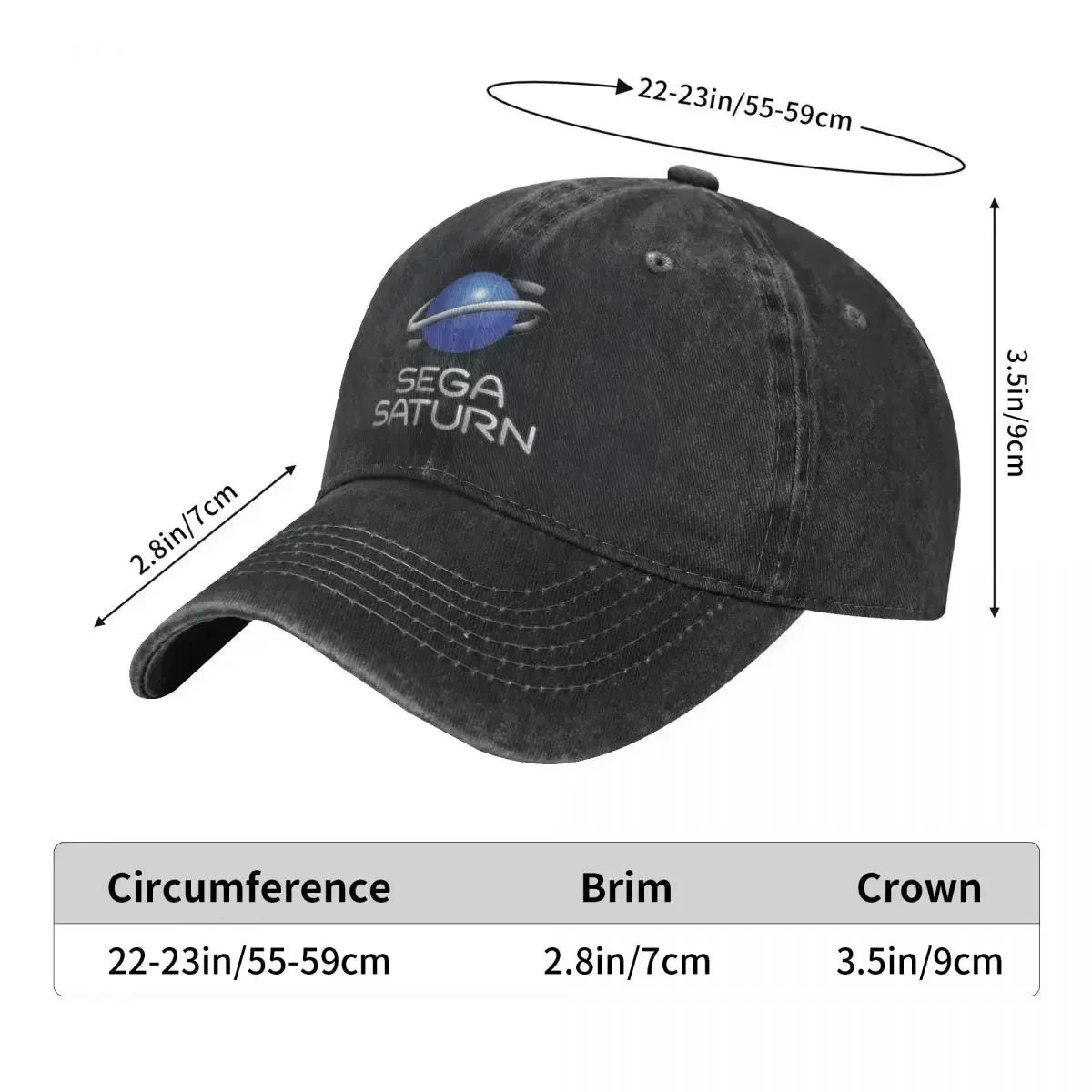 Sega Saturn Retro Gaming Baseball Cap