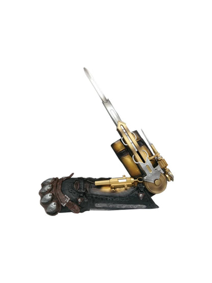 Victorian Hidden Blade Replica – Wrist-Mounted Cosplay Prop (Faux Leather)