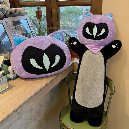 Omen Shadow Cat Plush - Valorant-Inspired Fanmade Doll