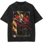 Malenia Blade of Miquella Washed Graphic T-Shirt - Oversized Elden Ring Streetwear Tee