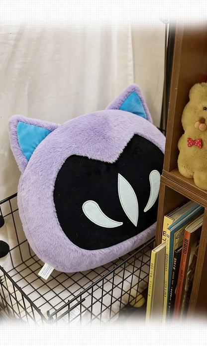Omen Shadow Cat Plush - Valorant-Inspired Fanmade Doll