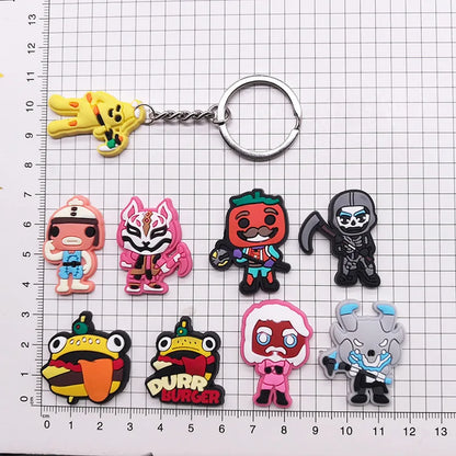 Character Keychain Collection – 32-Piece Battle Royale Charm Set