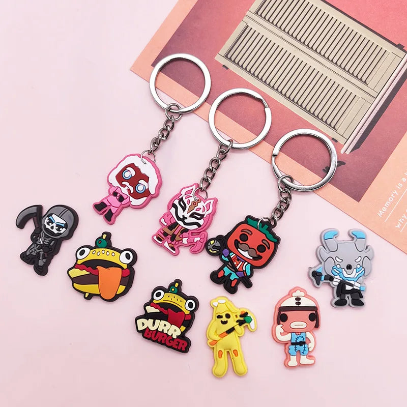 Character Keychain Collection – 32-Piece Battle Royale Charm Set