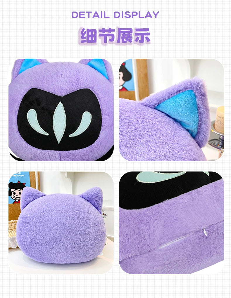 Omen Shadow Cat Plush - Valorant-Inspired Fanmade Doll
