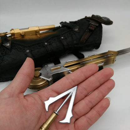Victorian Hidden Blade Replica – Wrist-Mounted Cosplay Prop (Faux Leather)