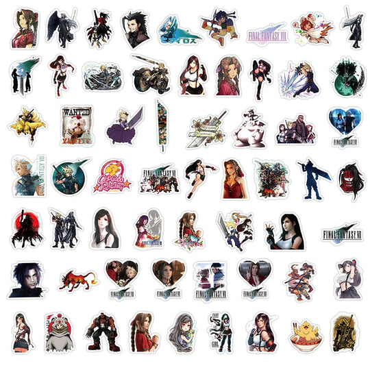 10/30/60PCS Final Fantasy Stickers – Waterproof Vinyl Decals for Laptops, Water Bottles, Consoles & More