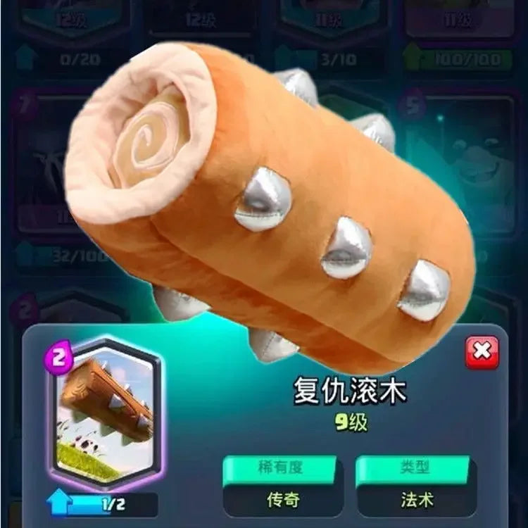 Clash Royale 35cm Plush Toys  Log, Baby Dragon & Cartoon War Collectibles