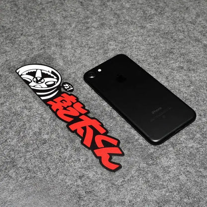 JDM Style Cartoon Vinyl Stickers 2-Pack - Waterproof Decals for Cars and Motorcycles