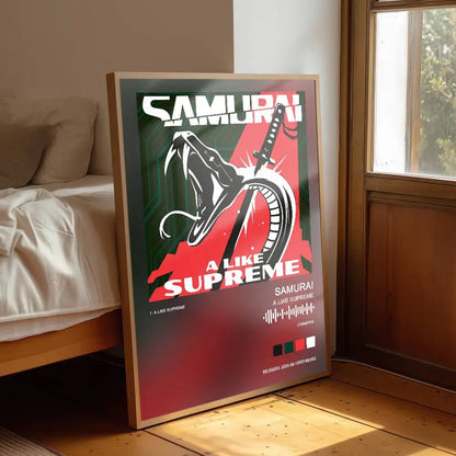 Cyberpunk Samurai Poster - Gaming Wall Art for Living Room, Bedroom, Bar Decor