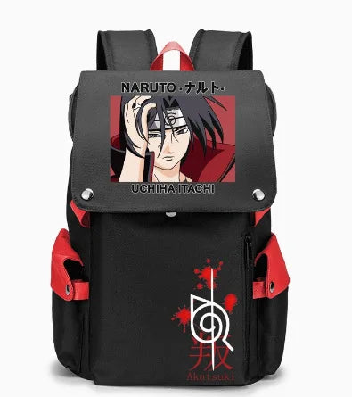 Naruto Large Capacity Anime Backpack - School, Laptop and Travel Bag