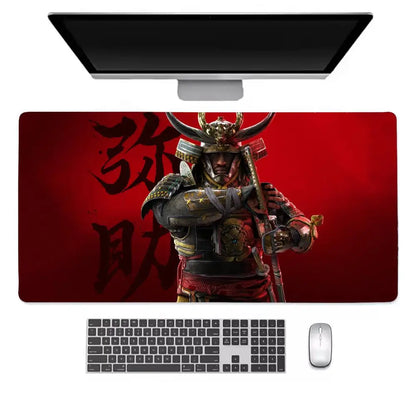 Assassins Creed Shadows Mouse Pad Keyboard Desk Mats, Rubber, Non-Slip Desk Mat XXL