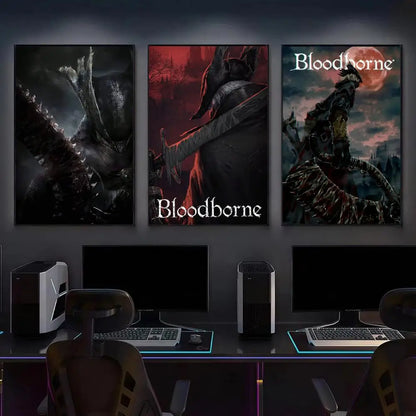 Bloodborne Poster - Gaming Room Wall Art Print