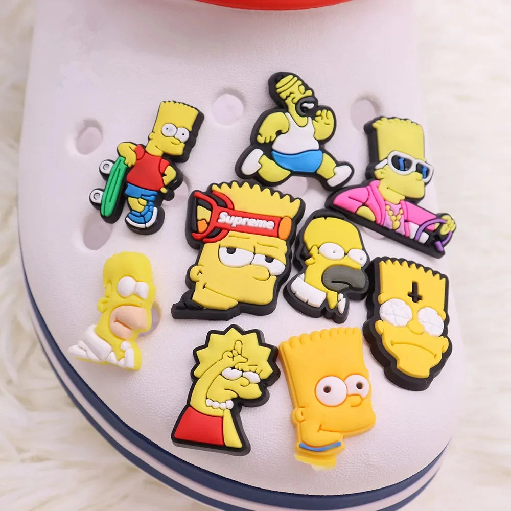 PVC The Simpsons Shoe Charms for Party Decor - 1 Pack
