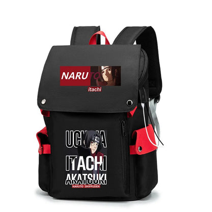 Naruto Large Capacity Anime Backpack - School, Laptop and Travel Bag