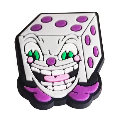 Cuphead Shoe Charms 12-Piece Set - Gaming Clog Charms for Shoes and Accessories
