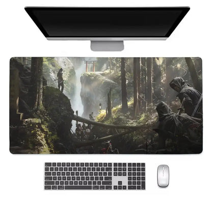 Assassins Creed Shadows Mouse Pad Keyboard Desk Mats, Rubber, Non-Slip Desk Mat XXL