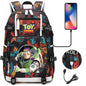 Buzz Lightyear Woody Schoolbag USB Charging Backpack - Gapo Goods Backpack 020