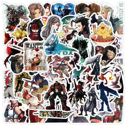 10/30/60PCS Final Fantasy Stickers – Waterproof Vinyl Decals for Laptops, Water Bottles, Consoles & More