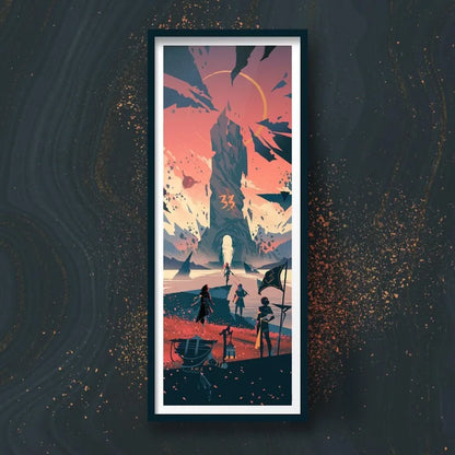 Clair Obscur Expedition 33 Canvas Art Print - Fantasy RPG Gaming Wall Decor, Canvas Only