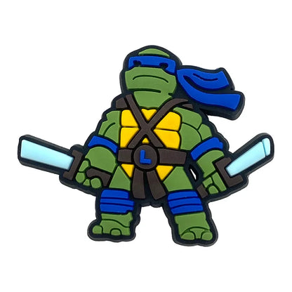 Teenage Mutant Ninja Turtles Shoe Charms - TMNT PVC Buckle Decorations for Shoes, Bracelets and Bags