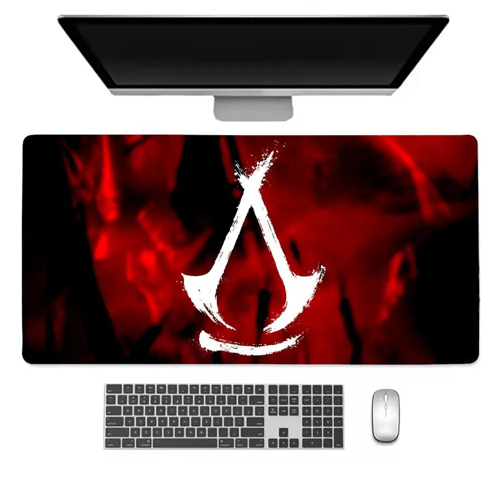 Assassins Creed Shadows Mouse Pad Keyboard Desk Mats, Rubber, Non-Slip Desk Mat XXL