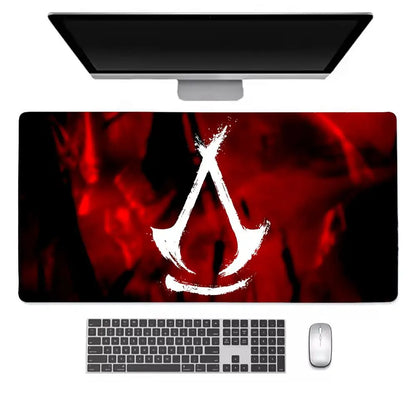 Assassins Creed Shadows Mouse Pad Keyboard Desk Mats, Rubber, Non-Slip Desk Mat XXL