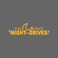 NIGHT DRIVES JDM parabrisas ventana lateral modificación de carrocería personalidad tira de flores pegatina impermeable para coche motocicleta coche