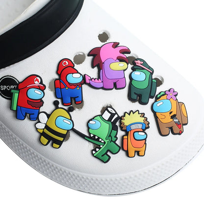 Game Cartoon Shoe Charms - PVC Clog Accessories for Kids, Parties, and Gifts