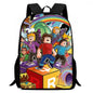 Roblox 15-Inch Kids Backpack - Lightweight Cartoon Print with Adjustable Straps for Boys and Girls