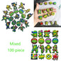 Teenage Mutant Ninja Turtles Shoe Charms - TMNT PVC Buckle Decorations for Shoes, Bracelets and Bags