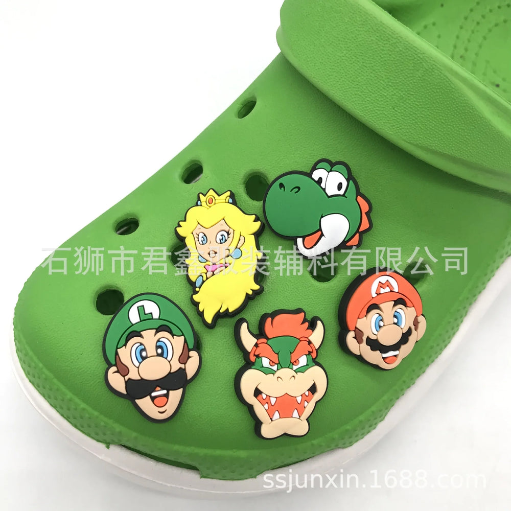 Super Mario Shoe Buckle Charms for Kids - Fun and Playful Accessories for Crocs