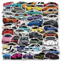 Racing Car JDM Sticker Bomb Pack - Waterproof Vinyl Decals for Skateboard, Bike, and Motorcycle