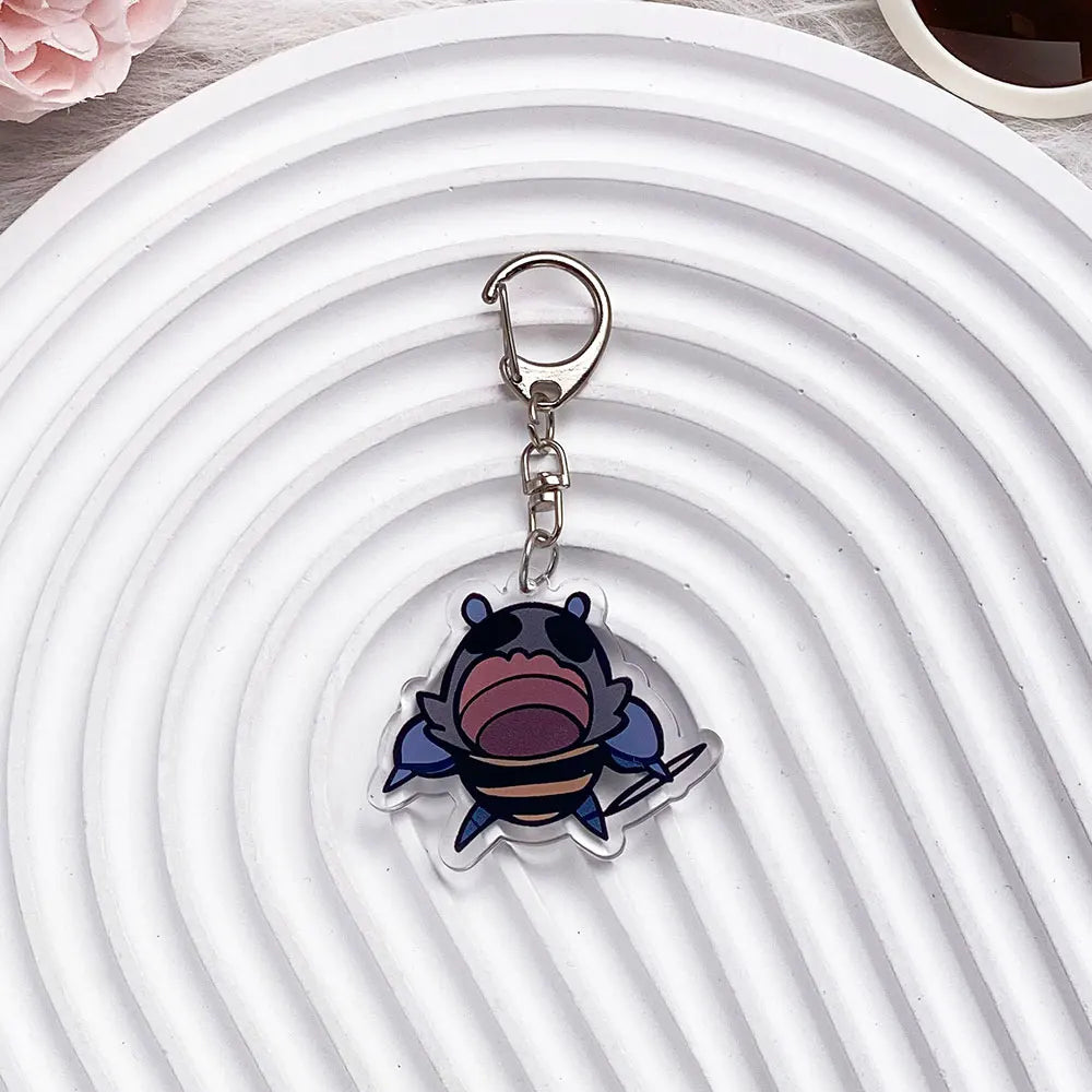 Hollow Knight Acrylic Keychain  Cute Cartoon Bag Charm & Backpack Pendant Gift