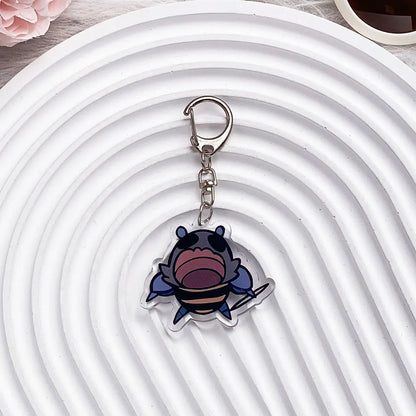 Hollow Knight Acrylic Keychain  Cute Cartoon Bag Charm & Backpack Pendant Gift