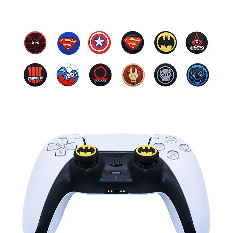 2Pcs Joystick Cover Thumb Stick Grip For PS5 PS4 PS3 PS2 XBOXONE Xbox Series S X NS Pro Controller Silicone Accessories Joycon