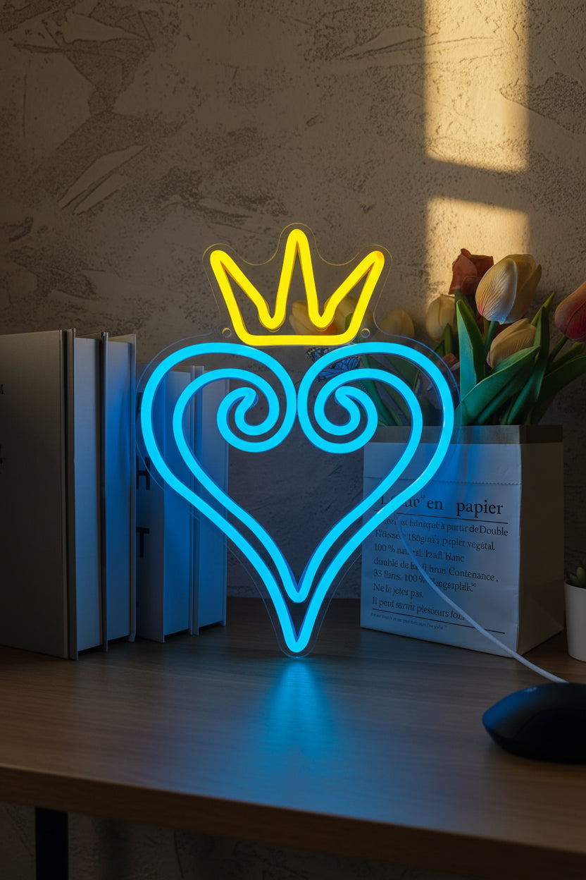 kingdom hearts neon sign