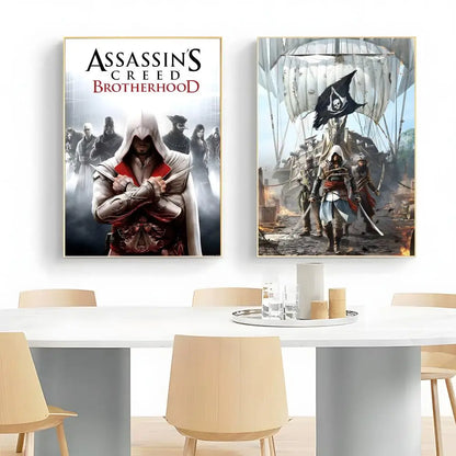 Assassin's Creed Wall Art Poster - Premium Gaming Print, Multiple Sizes