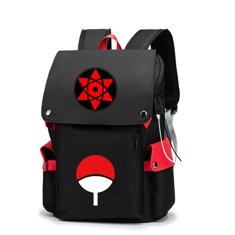 Naruto Large Capacity Anime Backpack - School, Laptop and Travel Bag